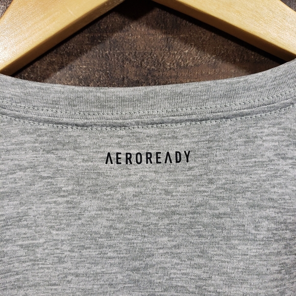 Adidas NWT large blue logo short sleeve shirt - Picture 5 of 7